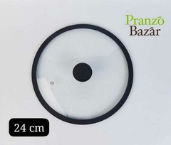 TAPA VIDRIO Y SILICONA 24 CM - comprar online