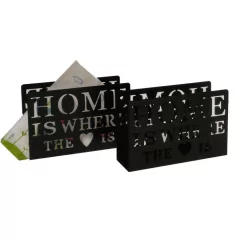 SERVILLETERO HIERRO HOME LOVE NEGRO - comprar online
