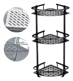 ESQUINERO TRIPLE CON BASE ALUMINIO NEGRO en internet