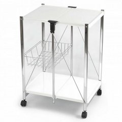 CARRO AUXILIAR BELGIUM 2 ESTANTES BCO/NE - comprar online