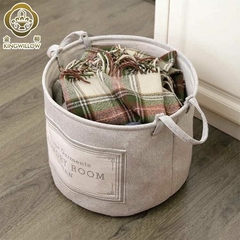 CESTO DE TELA REDONDO CLEAN LIGHT/DARK GREY 40X30 en internet