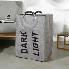 CESTO LAUNDRY DE TELA DOBLE HANDLE LAUNDRY 54X38X25