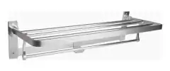 RACK DE ALUMINIO C/ESTANTE Y PERCHA