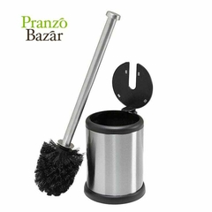 ESCOBILLA BAÑO ACERO INOX CON TAPA