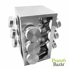 ESPECIERO DE ACERO INOX X 12