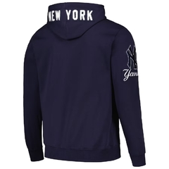 BUZO Pro Standard Navy New York Yankees Team Logo Pullover Hoodie - comprar online