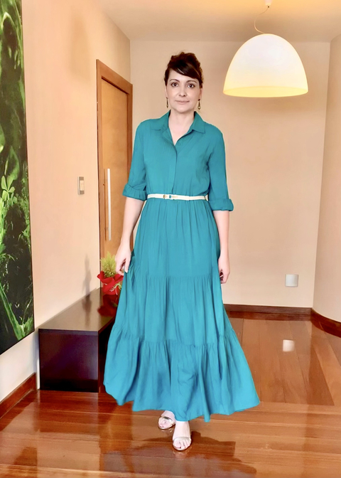 VESTIDO LONGO ESMERAL