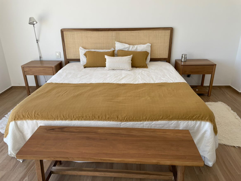 PIE DE CAMA JOSEFINA AVELLANA - comprar online
