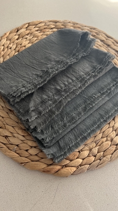 SERVILLETA TUSOR GRIS X4 - comprar online