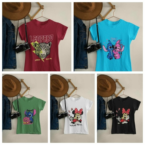 Kit com 5 T-Shirts Estampadas – Estilo e Versatilidade em Uma Só Compra! - comprar online