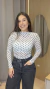 Blusa Feminina em Tule Poá 25049 - Fiapo Chique