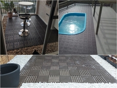 Deck Modular Ecologico 30x30x2,5cm - IMBUIA