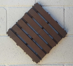 Deck Modular Ecologico 30x30x2,5cm - IMBUIA - loja online