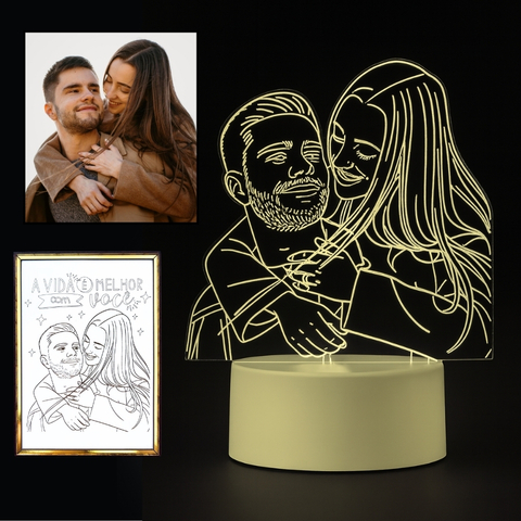Luminária Personalizada c/ Caixa Exclusiva Presente Especial