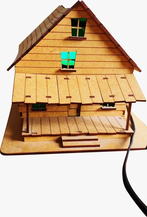 Casinha Coragem, o cão covarde, Casinha p/ montar, Casa MDF