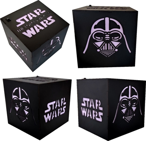 Luminaria de mesa Star Wars, Abajur, Em Led