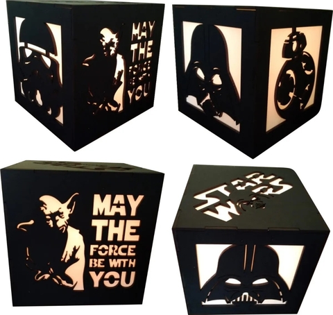 Luminaria Star Wars em mdf