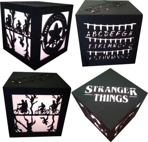 Luminaria Stranger Things em MDF