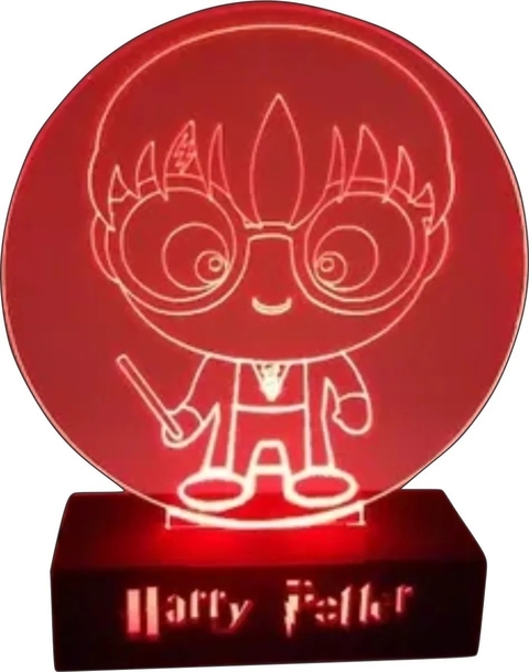 Luminaria de mesa Harry Potter Em Acrilico, Boneco Harry Potter