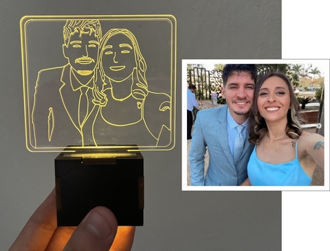 Luminaria de Foto Presente Para Namorado, Romantico, Casal, Amor