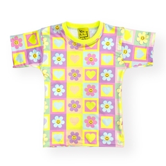 Remera m/corta Damero