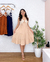 Vestido Curto Alças Reguláveis (Nude) - comprar online