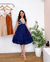 Vestido Curto Alças Reguláveis (Azul Marinho) - comprar online