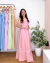 Vestido Longo com Faixa (Rosa Claro) na internet