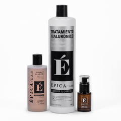KIT TRATAMIENTO HIALURONICO 900 ML + SHAMPOO + SERUM