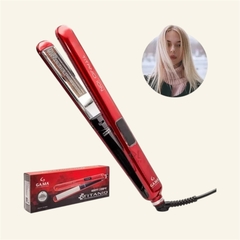 PLANCHA PARA CABELLO TITANIO ION ROJA GAMA ITALY - tienda online