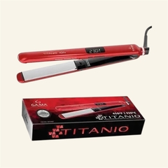 PLANCHA PARA CABELLO TITANIO ION ROJA GAMA ITALY