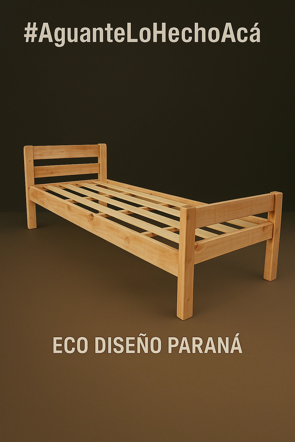 cama 1 plaza eucalipto