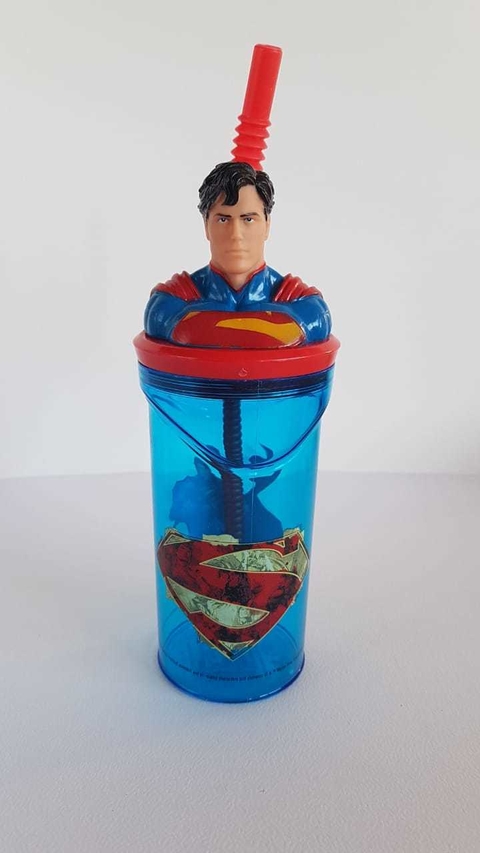 Vaso con sorbete 3D Superman