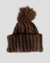 Capuz Marrom Pompom - comprar online
