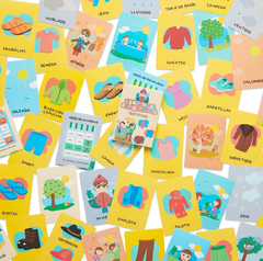 CARTAS DIDÁCTICAS LAS ESTACIONES, EL CLIMA Y LA ROPA en internet