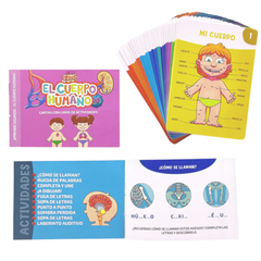 CARTAS DIDÁCTICAS EL CUERPO HUMANO - Olivetta Almacén de Ropa