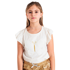 Remera Mariposa Blanca