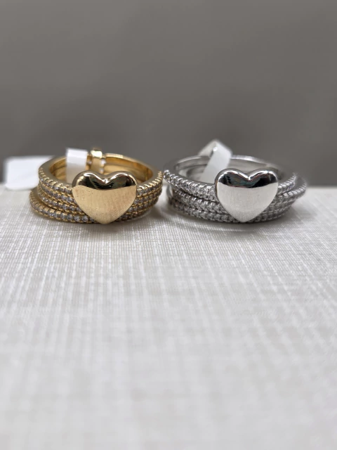 Anel Coração 4 aros