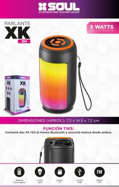Parlante Soul Bluetooth Luces Colores Led 3 USB Lector Micro Sd en internet