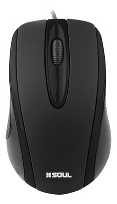 Mouse USB Soul Office M100 Color Negro