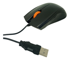 Mouse para PC Escritorio Cable Usb 1.5 Metros 1200 dpi Negro - comprar online