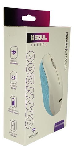 Mouse Inalámbrico OMW200 Soul Office Color Blanco - comprar online