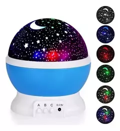 Lámpara de Noche Proyector de Estrellas Led para Niños Usb