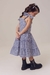 Vestido Xadrez Azul & Branco Carolina - LARA KIDS