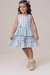 Vestido Xadrez Azul Bebê Eva
