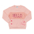 Imagem do Blusão Moletom Infantil Hello Rosa 22549 - Marlan
