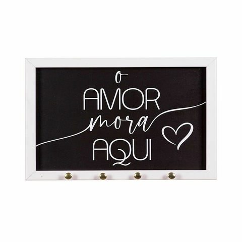 QUADRO PORTA CHAVES 17 X 25 CM - LUXO