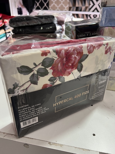 JOGO DE LENÇOL SOLTEIRO HYPERCAL 400 FIOS
