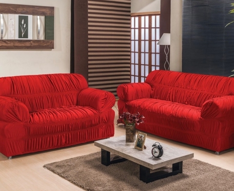 Capa de Sofá Vermelho