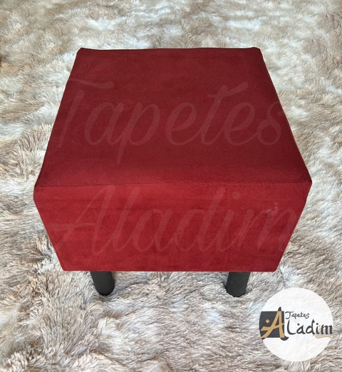 Puff Quadrado Vermelho